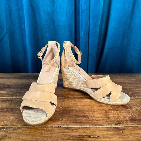 Sperry Skye Leather Espadrille Wedge Sandal Size 10M - Picture 5 of 11